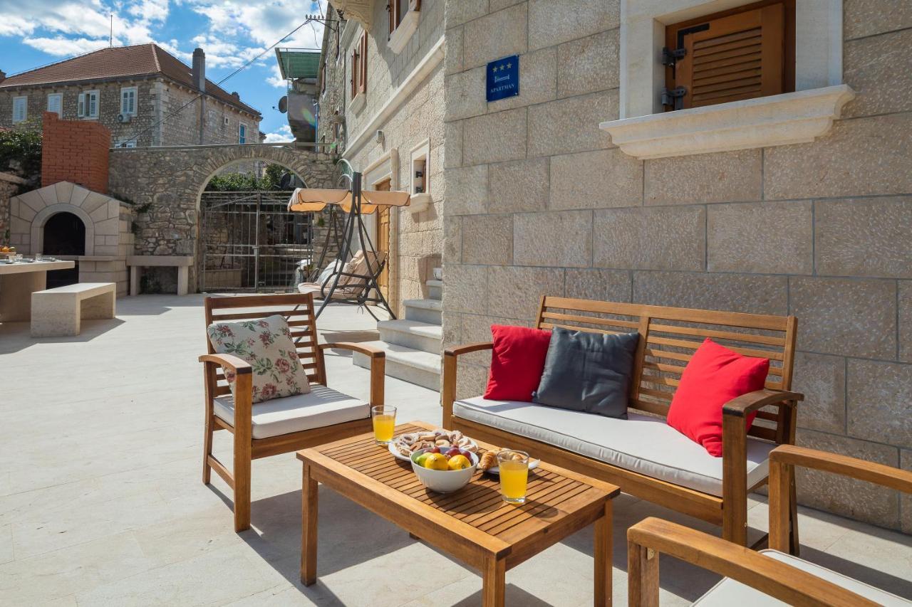 Luxury Stone Villa Nevija 2022 Private Villa Milna  Ngoại thất bức ảnh