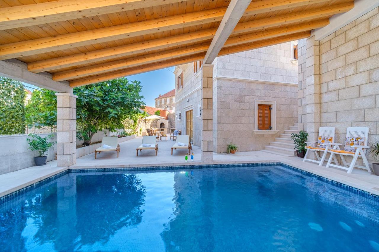 Luxury Stone Villa Nevija 2022 Private Villa Milna  Ngoại thất bức ảnh